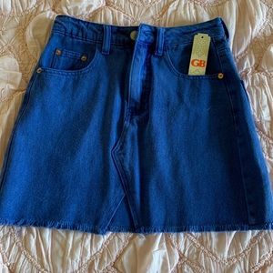 BLUE DENIM SKIRT